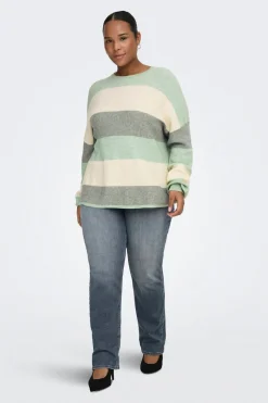 Only Carmakoma Jersey de rayas talla grande^Mujer Jerséis Y Cárdigans