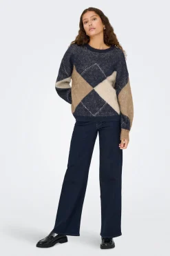 Only Jersey de rombos^Mujer Jerséis Y Cárdigans