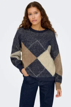 Only Jersey de rombos^Mujer Jerséis Y Cárdigans