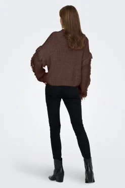 Only Jersey detalle flecos^Mujer Jerséis Y Cárdigans