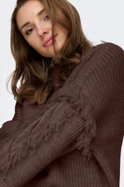 Only Jersey detalle flecos^Mujer Jerséis Y Cárdigans
