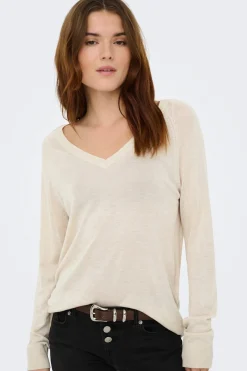 Only Jersey fino cuello de pico^Mujer Jerséis Y Cárdigans