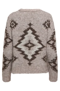 Only Jersey jacquard cuello redondo^Mujer Jerséis Y Cárdigans