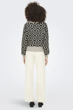 Only Jersey jacquard cuello redondo^Mujer Jerséis Y Cárdigans