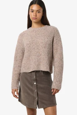 Noisy May jersey jaspeado cuello redondo^Mujer Jerséis Y Cárdigans|Basic Bar