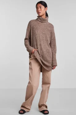 Pieces Jersey largo cuello vuelto^Mujer Jerséis Y Cárdigans|Basic Bar