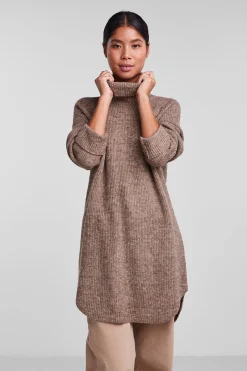 Pieces Jersey largo cuello vuelto^Mujer Jerséis Y Cárdigans|Basic Bar