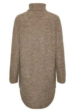 Pieces Jersey largo cuello vuelto^Mujer Jerséis Y Cárdigans|Basic Bar