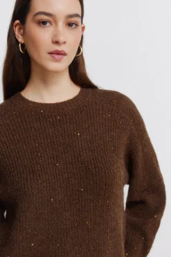 Springfield Jersey lentejuelas^Mujer Jerséis Y Cárdigans