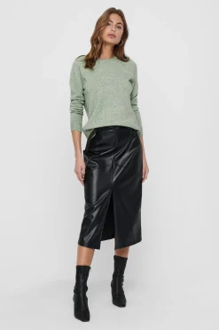 Only Jersey liso cuello redondo^Mujer Basic Bar