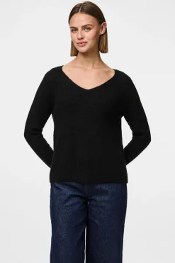 Pieces Jersey pico b&aacute;sico^Mujer Jerséis Y Cárdigans|Basic Bar