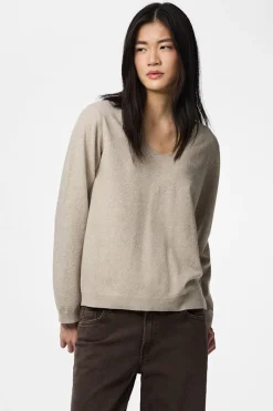 Pieces Jersey pico b&aacute;sico^Mujer Jerséis Y Cárdigans|Basic Bar