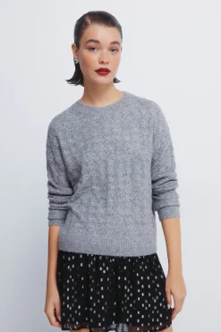 Springfield Jersey pointelle lurex^Mujer Jerséis Y Cárdigans