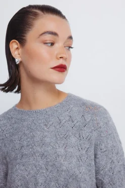 Springfield Jersey pointelle lurex^Mujer Jerséis Y Cárdigans