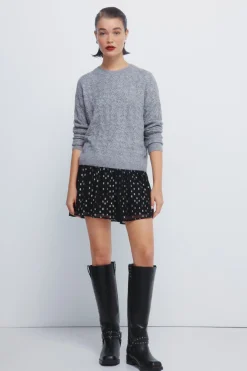 Springfield Jersey pointelle lurex^Mujer Jerséis Y Cárdigans