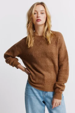 Springfield Jersey pointelle rayas lurex^Mujer Jerséis Y Cárdigans