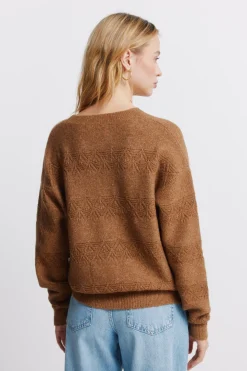 Springfield Jersey pointelle rayas lurex^Mujer Jerséis Y Cárdigans