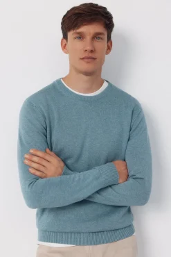 Cortefiel Jersey punto algod&oacute;n cuello redondo b&aacute;sico^Hombre Jerséis Y Cárdigans