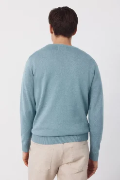 Cortefiel Jersey punto algod&oacute;n cuello redondo b&aacute;sico^Hombre Jerséis Y Cárdigans