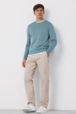 Cortefiel Jersey punto algod&oacute;n cuello redondo b&aacute;sico^Hombre Jerséis Y Cárdigans