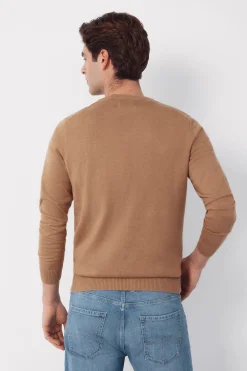 Cortefiel Jersey punto algod&oacute;n cuello pico b&aacute;sico^Hombre Jerséis Y Cárdigans