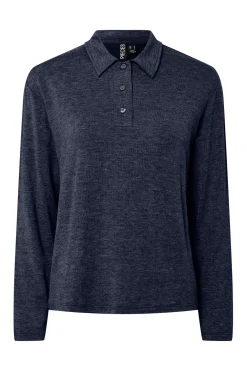 Pieces Jersey punto estilo polo para mujer^Mujer Basic Bar