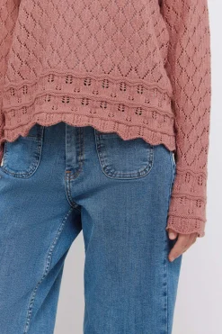 Springfield Jersey punto pointelle^Mujer Jerséis Y Cárdigans