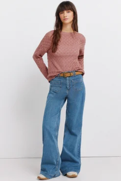 Springfield Jersey punto pointelle^Mujer Jerséis Y Cárdigans