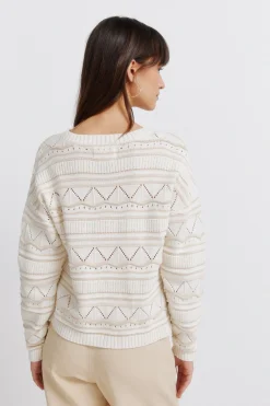 Springfield Jersey punto pointelle^Mujer Jerséis Y Cárdigans