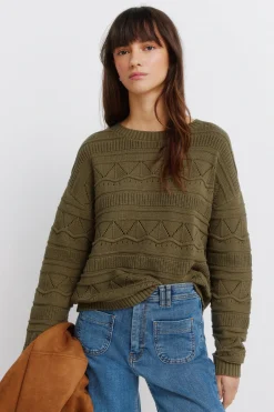 Springfield Jersey punto pointelle^Mujer Jerséis Y Cárdigans