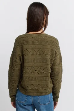 Springfield Jersey punto pointelle^Mujer Jerséis Y Cárdigans