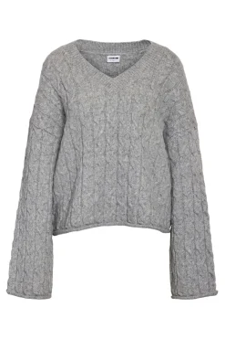 Noisy May Jersey punto trenzado cuello pico^Mujer Jerséis Y Cárdigans