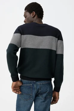 Tiffosi Jersey punto tricolor^Hombre Jerséis Y Cárdigans