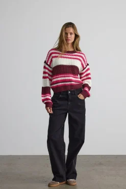 Noisy May Jersey rayas cuello redondo^Mujer Jerséis Y Cárdigans