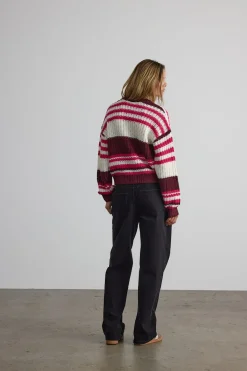 Noisy May Jersey rayas cuello redondo^Mujer Jerséis Y Cárdigans