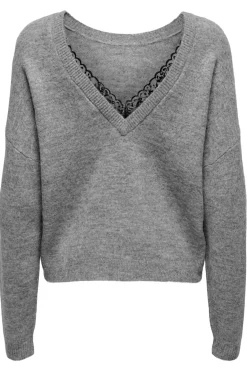 Only Jersey reversible detalle encaje^Mujer Jerséis Y Cárdigans|Basic Bar