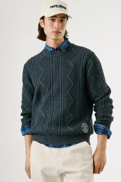 Pepe Jeans Jersey Trenzado Cuello Redondo^Hombre Jerséis Y Cárdigans