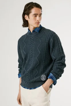 Pepe Jeans Jersey Trenzado Cuello Redondo^Hombre Jerséis Y Cárdigans