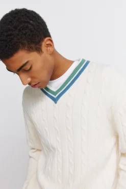 Springfield Jersey trenzas cuello pico^Hombre Jerséis Y Cárdigans