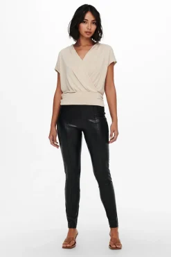 Only Legging de polipiel^Mujer Pantalones