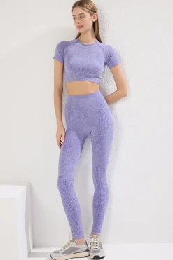 Trendyol Legging deportivo largo tiro alto jaspeado^Mujer Deporte