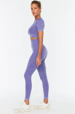 Trendyol Legging deportivo largo tiro alto jaspeado^Mujer Deporte