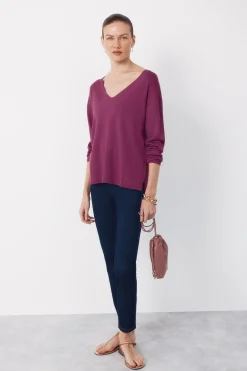 Cortefiel Legging punto denim^Mujer Pantalones