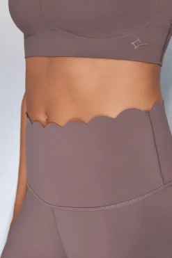 Dash and Stars Leggings COMPRESSIVE largo marr&oacute;n^Mujer Deporte