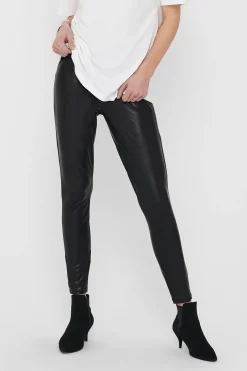 Only Leggins de mujer liso encerado^Mujer Pantalones