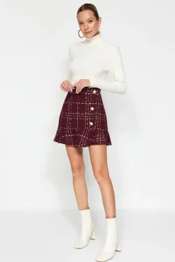 Trendyol Minifalda con bajo de volantes^Mujer Faldas