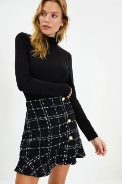 Trendyol Minifalda de tweed^Mujer Faldas