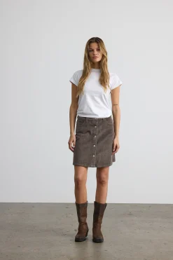 Noisy May Minifalda pana botones^Mujer Faldas