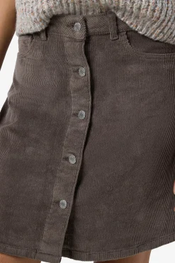 Noisy May Minifalda pana botones^Mujer Faldas