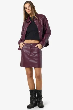 Noisy May Minifalda polipiel^Mujer Faldas